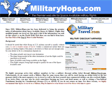Tablet Screenshot of militaryhops.com